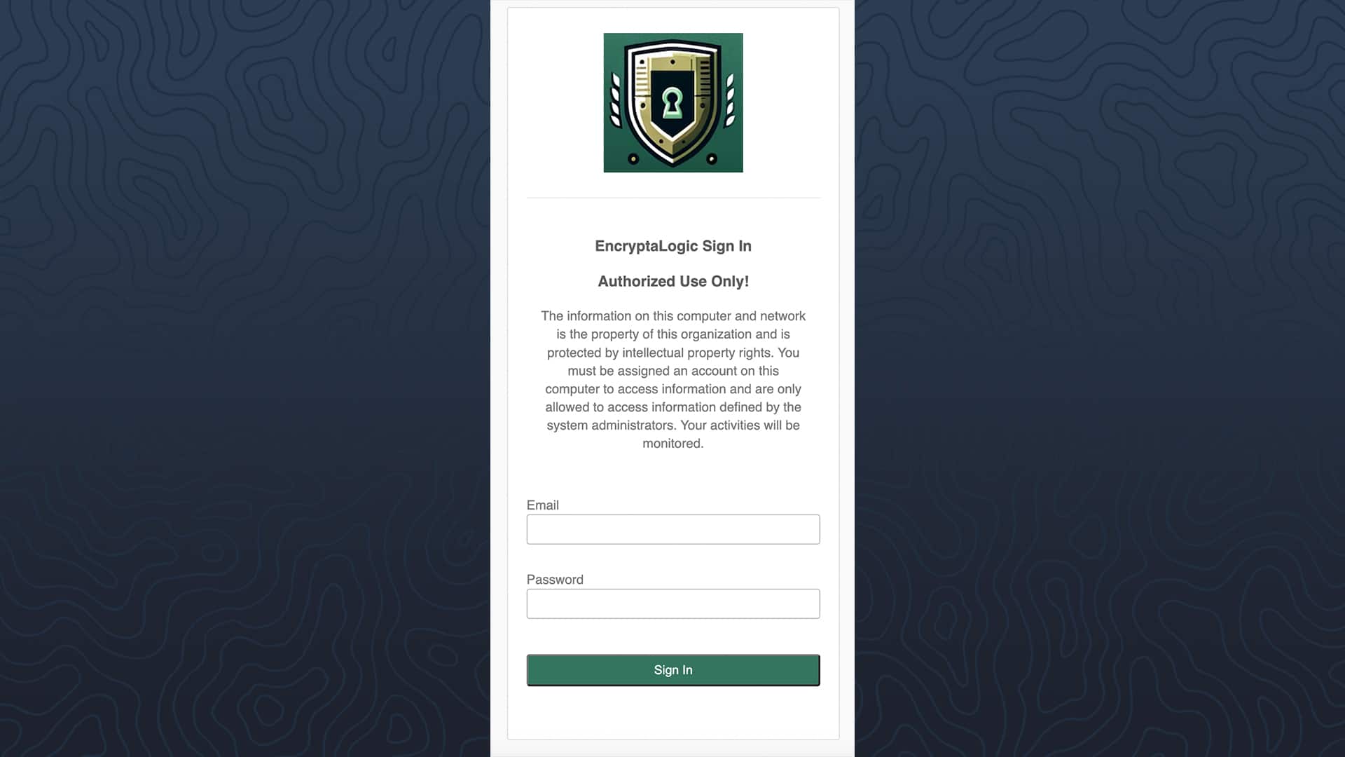 NodeZero-generated lure site for phishing employee credentials