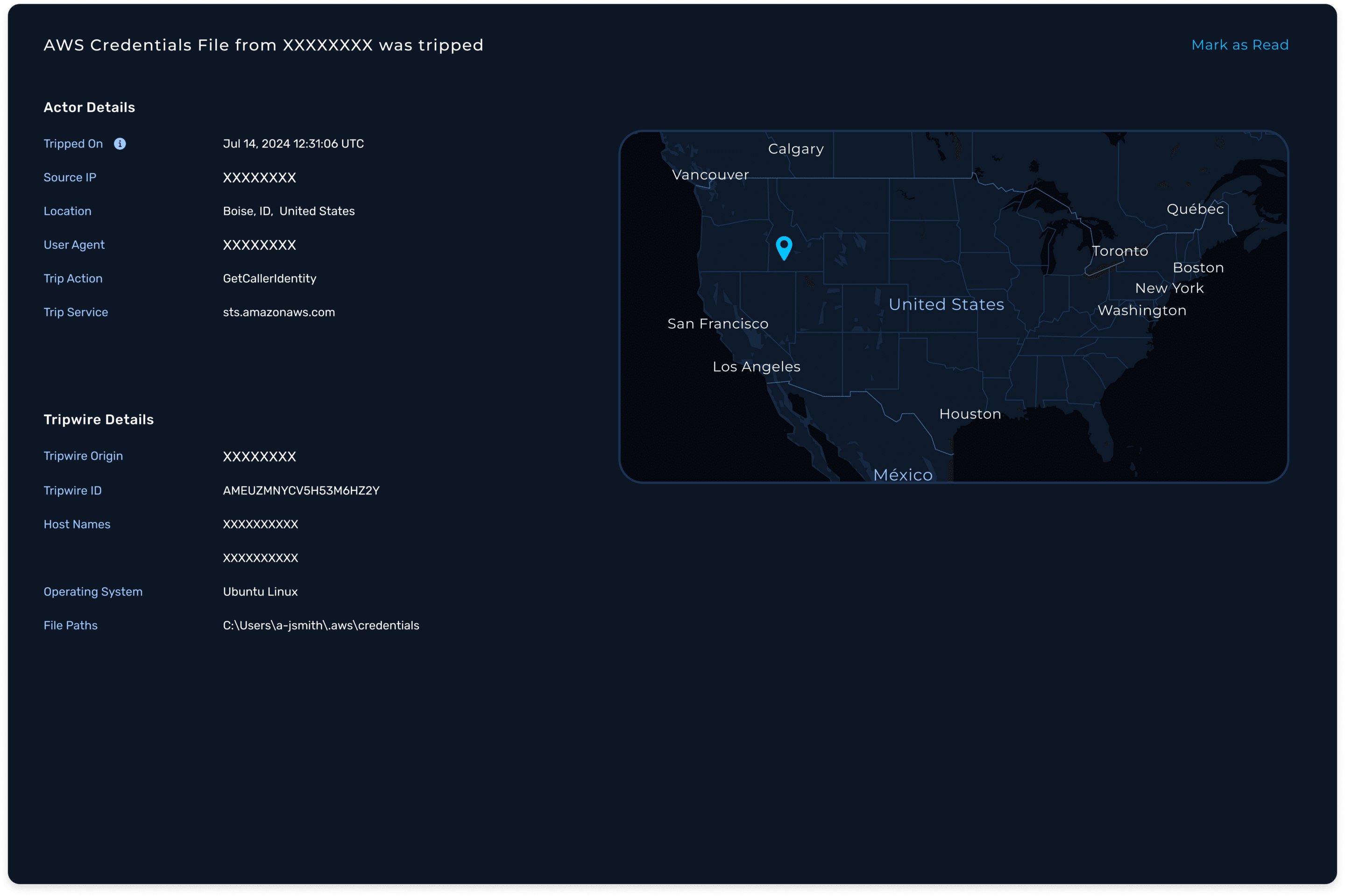 NodeZero Tripwires alert